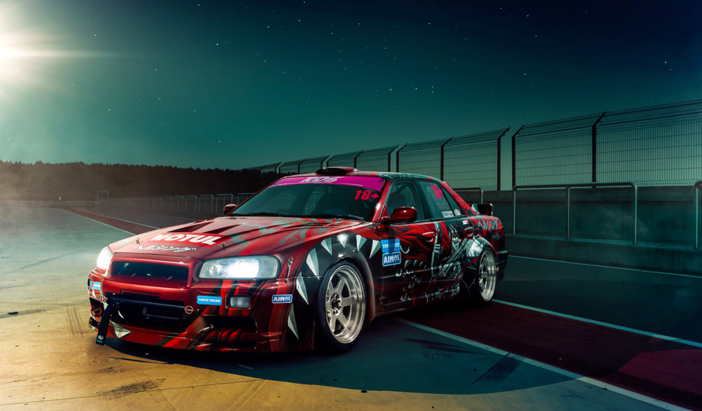 Das Nissan Skyline GTR R33 for Street Racing Wallpaper 1024x600