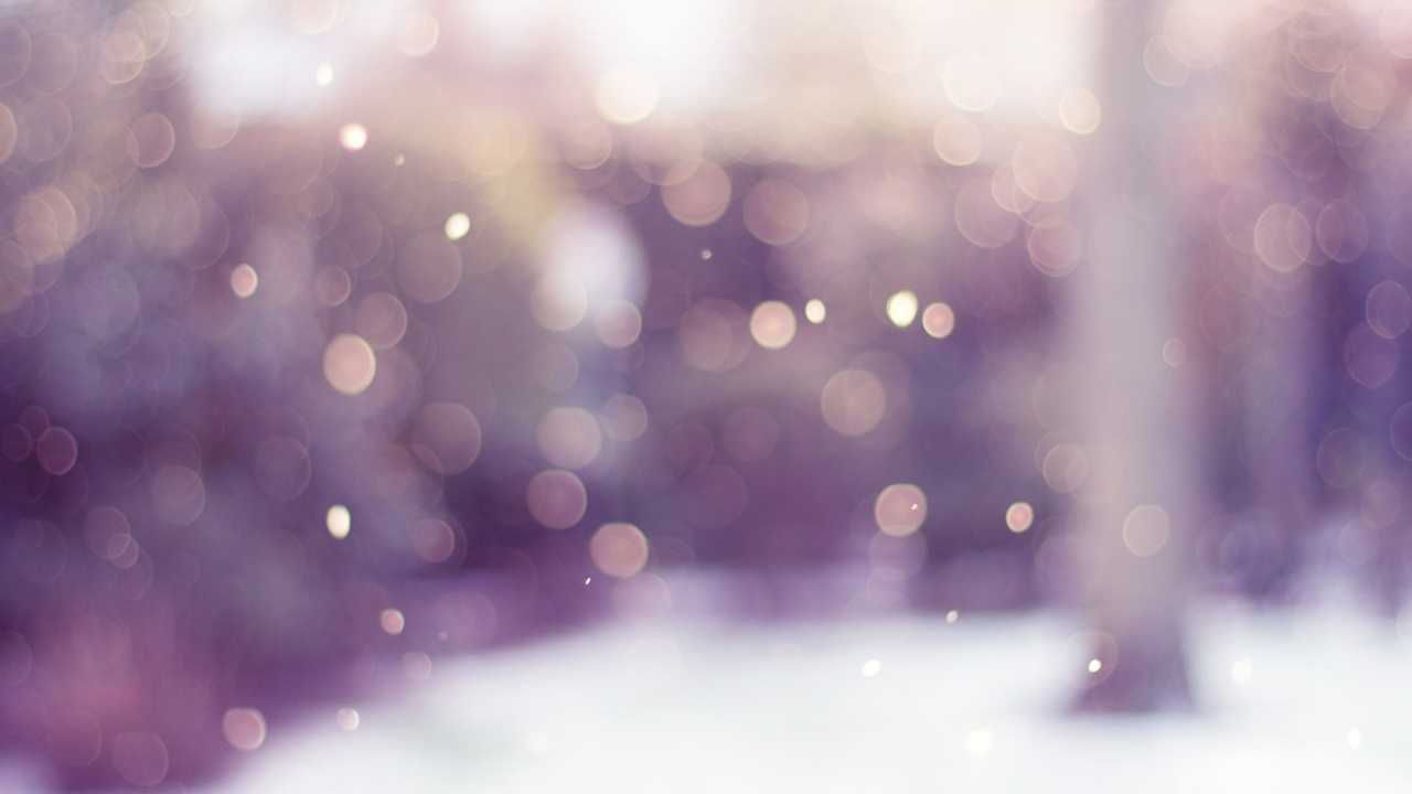 Winter Bokeh wallpaper 1280x720