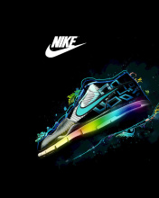 Nike Logo and Nike Air Shoes wallpaper 176x220