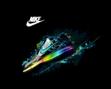 Обои Nike Logo and Nike Air Shoes 220x176