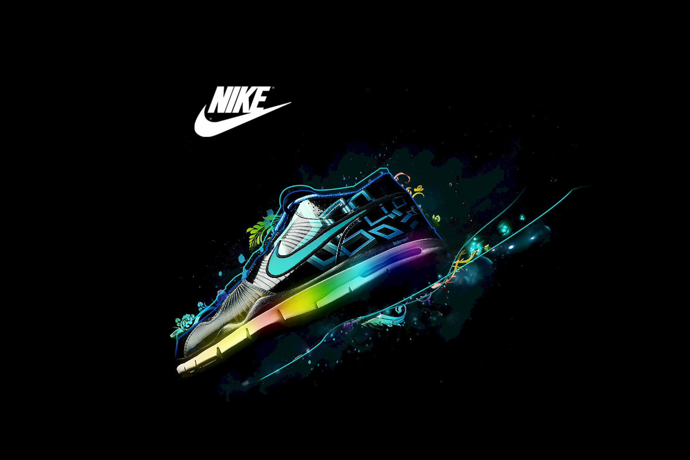 Das Nike Logo and Nike Air Shoes Wallpaper 2880x1920