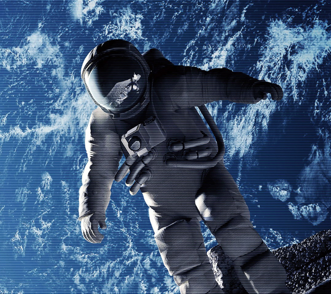 Das Astronaut In Space Wallpaper 1080x960