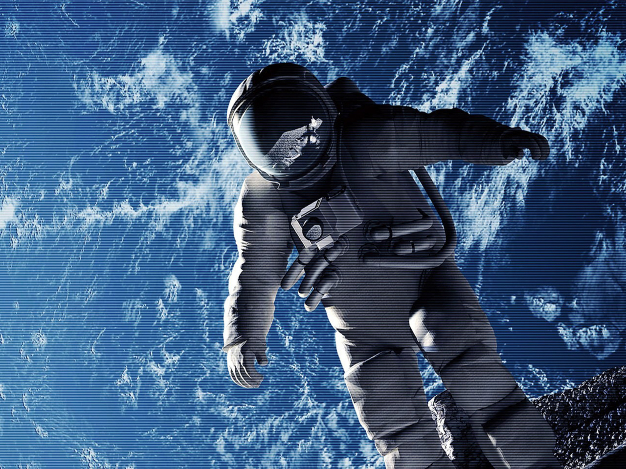 Das Astronaut In Space Wallpaper 1280x960