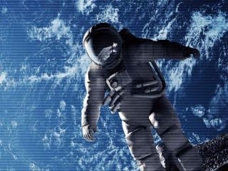 Astronaut In Space wallpaper 320x240