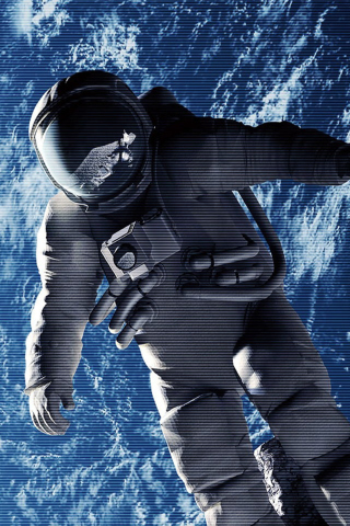Astronaut In Space wallpaper 320x480