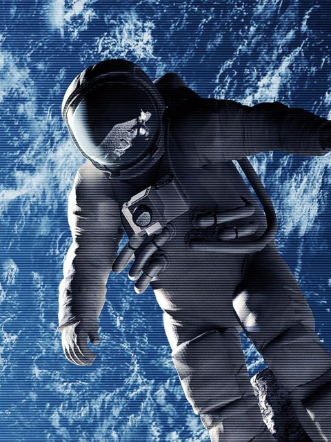 Astronaut In Space wallpaper 480x640