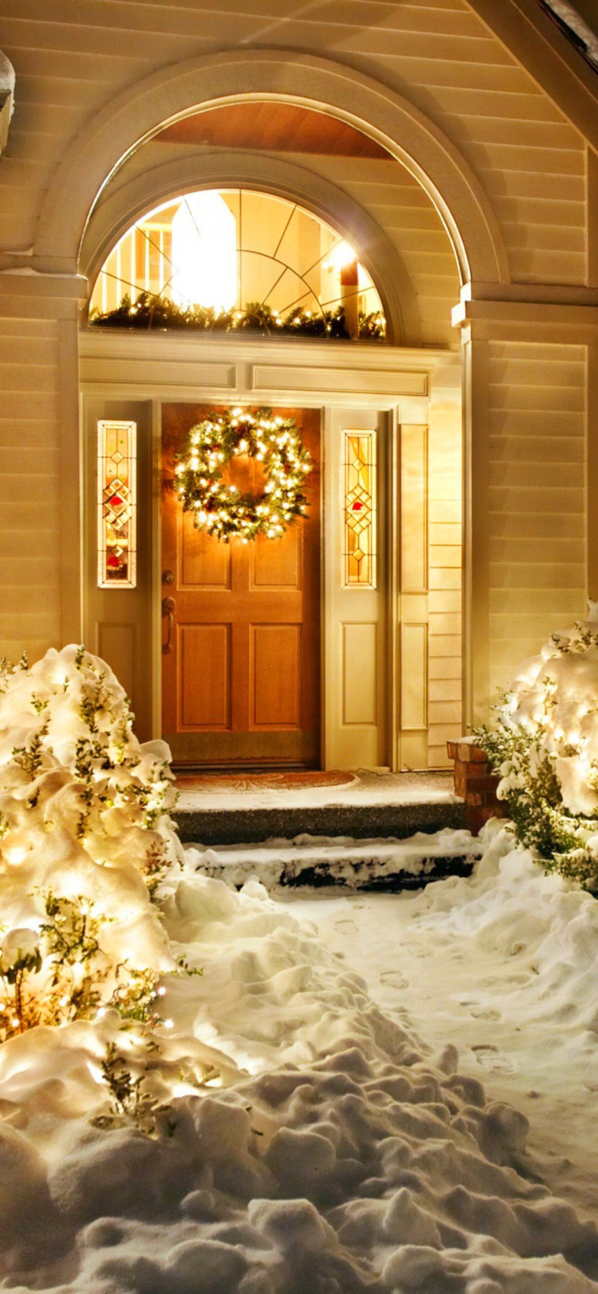 Fondo de pantalla Christmas Outdoor Home Decor Idea 1170x2532