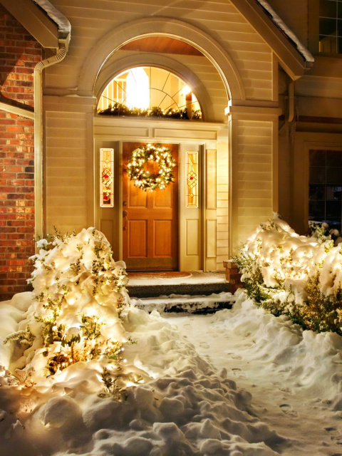 Christmas Outdoor Home Decor Idea screenshot #1 480x640