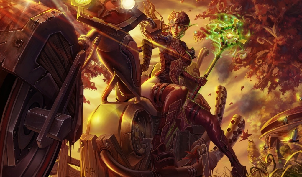 Das Blood Elf World of Warcraft Wallpaper 1024x600