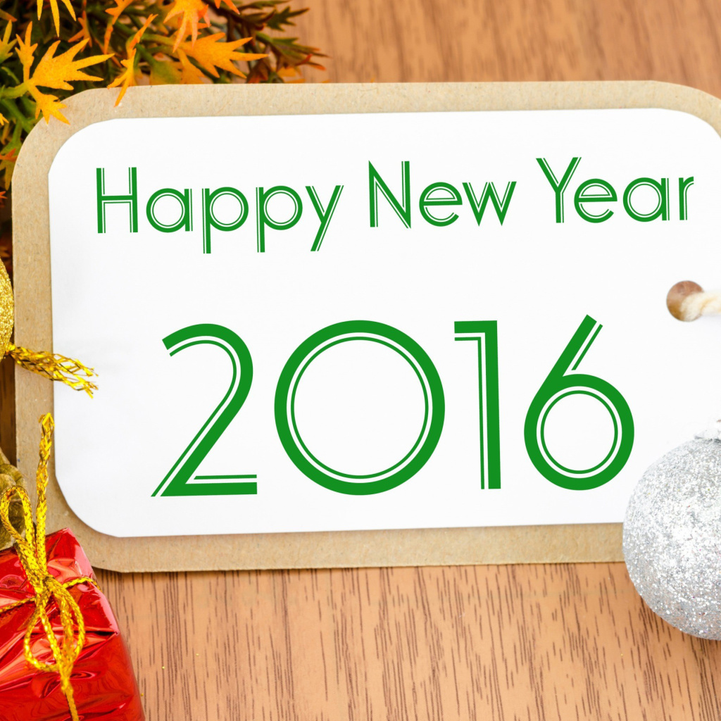 Sfondi Happy New Year 2016 Card 1024x1024