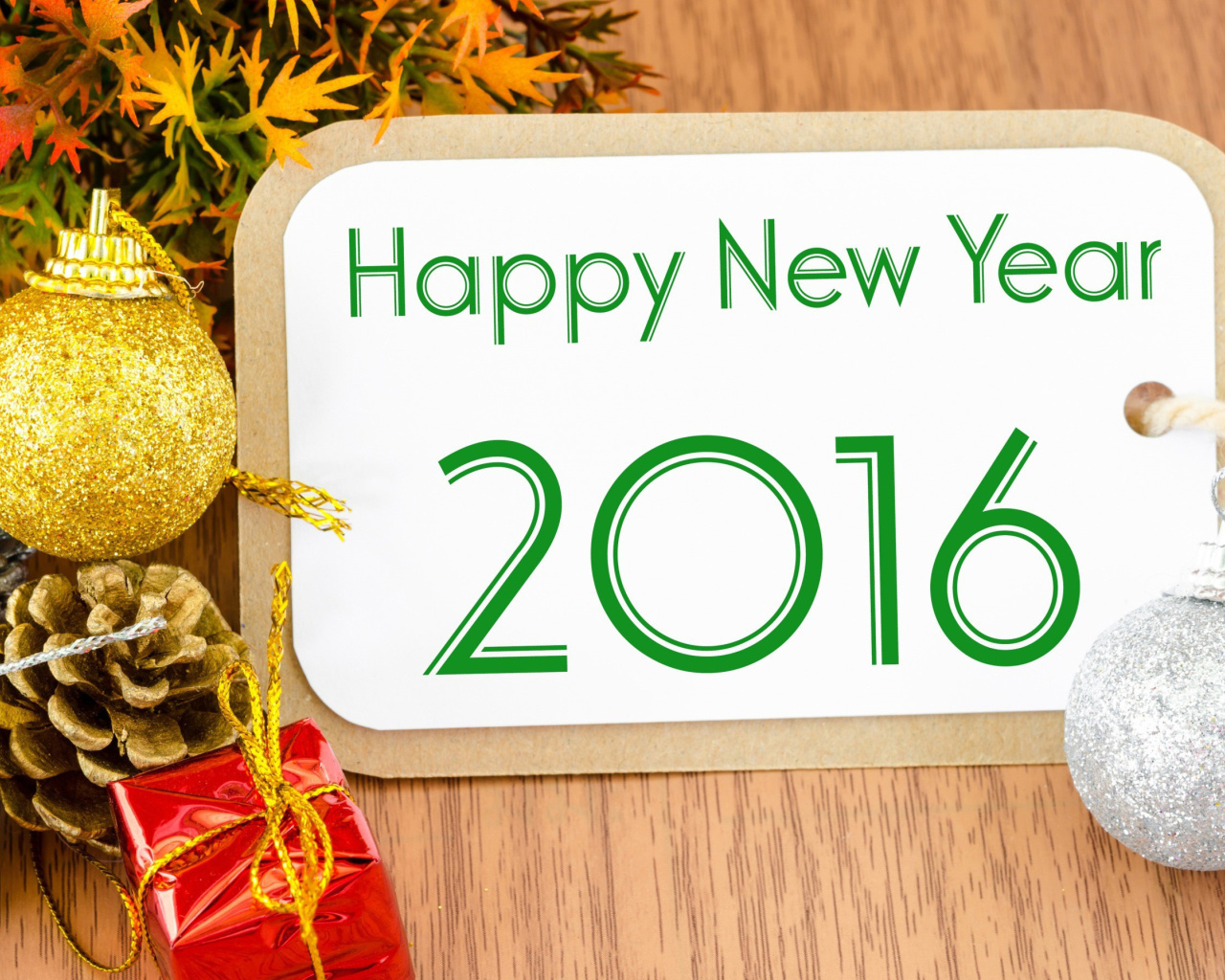 Fondo de pantalla Happy New Year 2016 Card 1280x1024