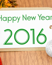 Happy New Year 2016 Card wallpaper 176x220