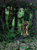 Fondo de pantalla Tiger Running Free 132x176