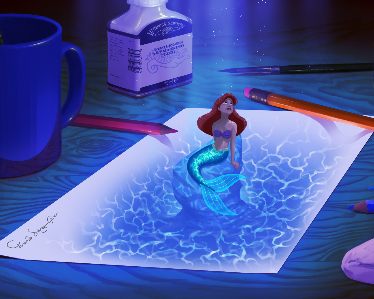 Little Mermaid wallpaper 1280x1024