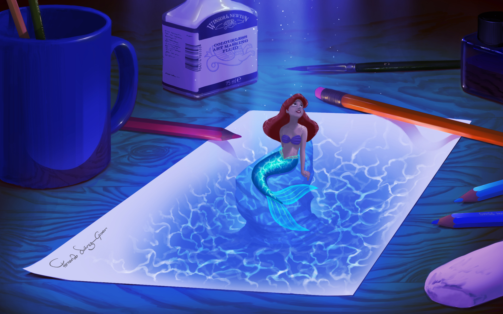 Das Little Mermaid Wallpaper 1680x1050