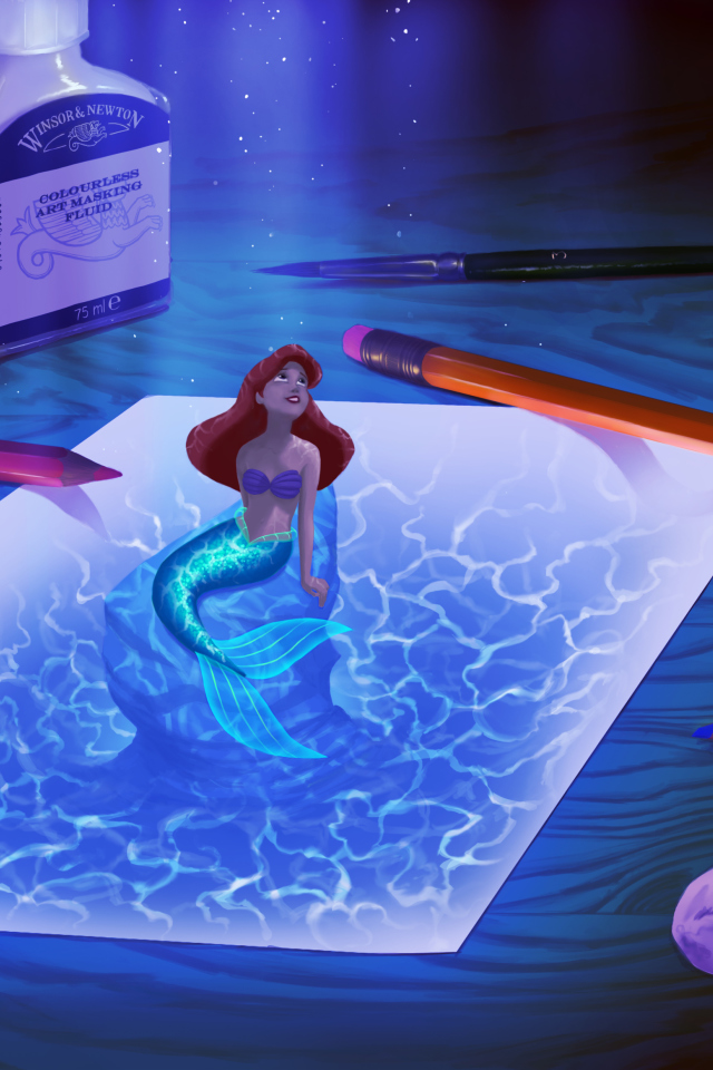 Das Little Mermaid Wallpaper 640x960