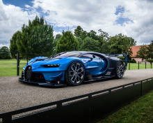 Das Bugatti Chiron Vision Gran Turismo Wallpaper 220x176