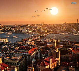 Kostenloses Istanbul Turkey Wallpaper für 1024x1024