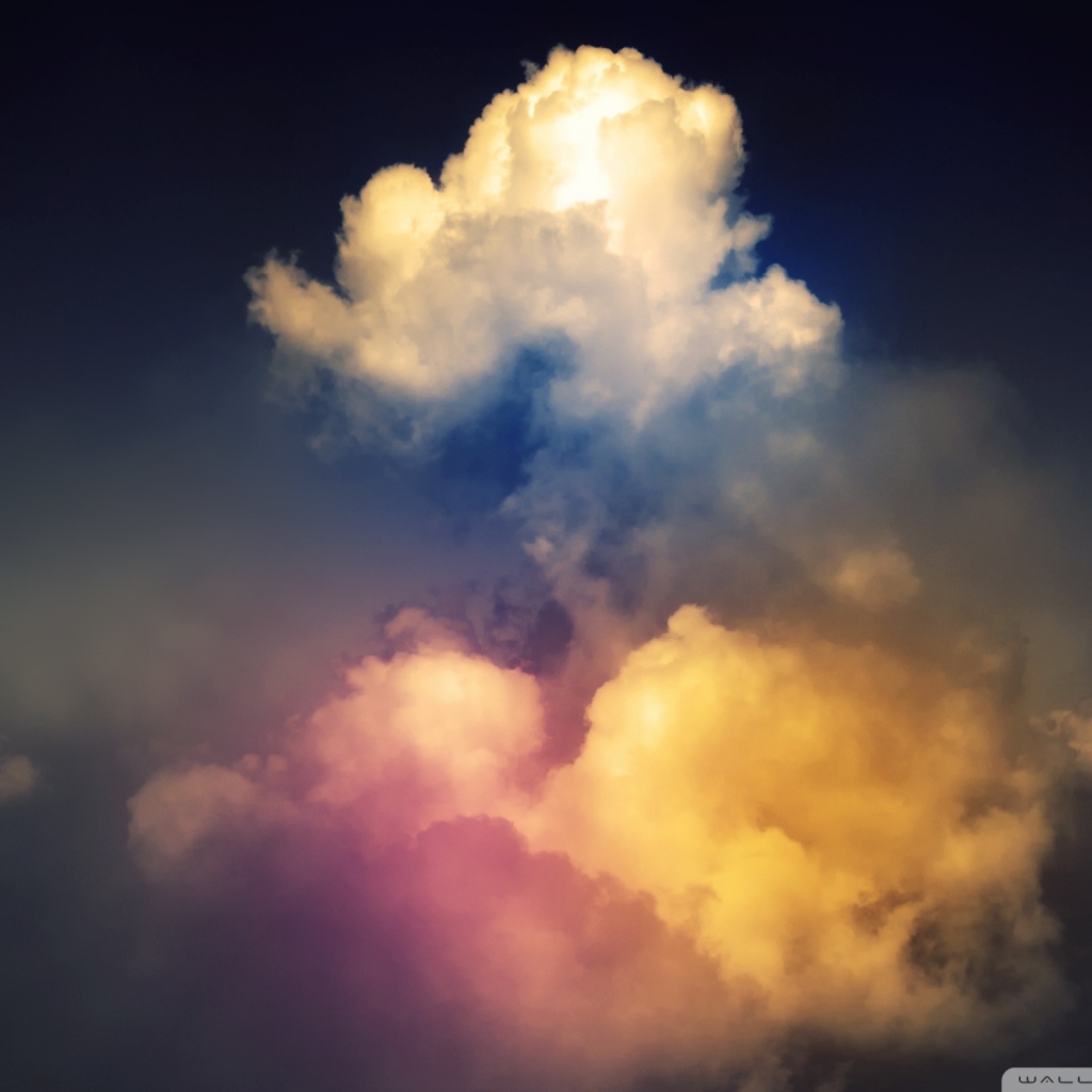 Screenshot №1 pro téma Rainbow Clouds 1024x1024