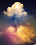 Fondo de pantalla Rainbow Clouds 128x160
