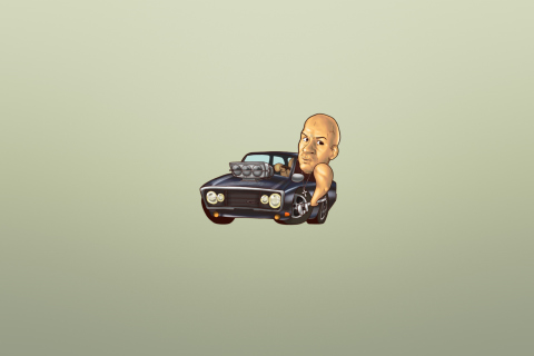 Vin Diesel Illustration screenshot #1 480x320