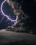 Lightning Behind Dark Clouds screenshot #1 128x160