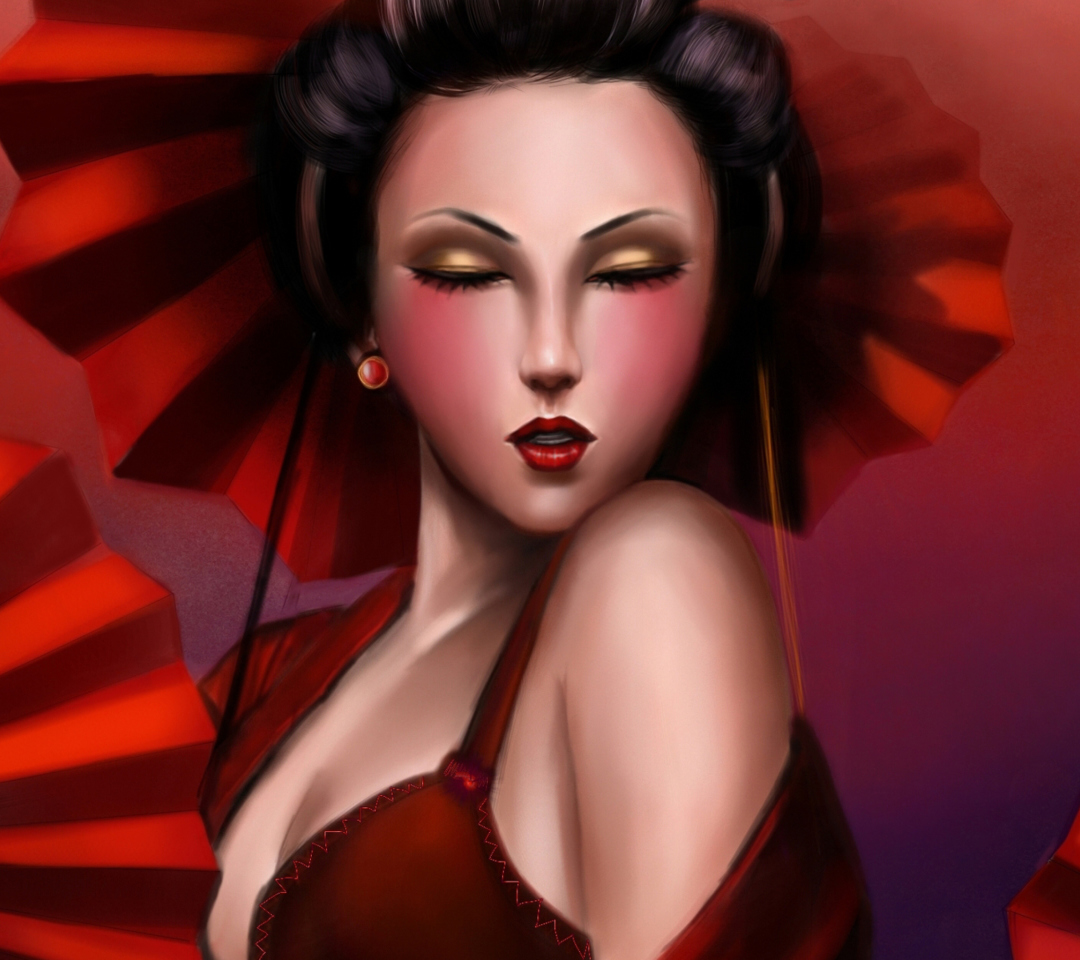 Das Geisha Wallpaper 1080x960