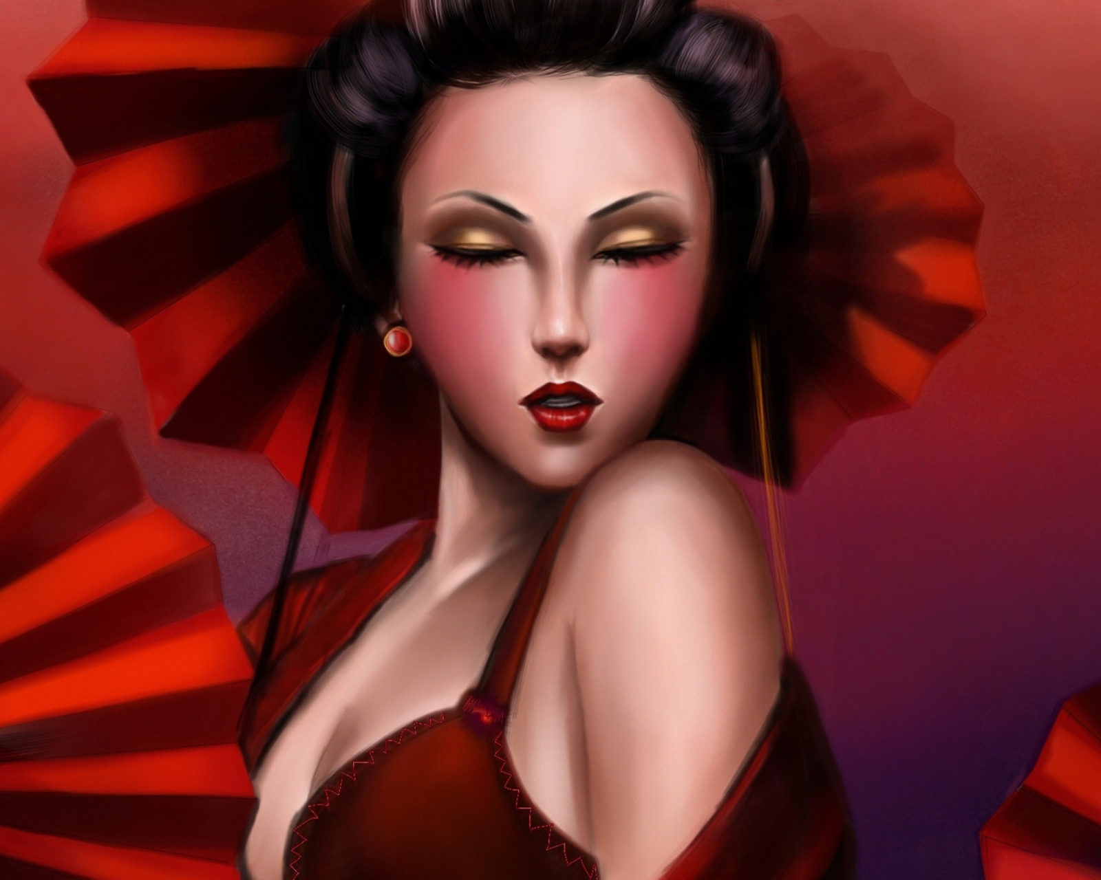 Das Geisha Wallpaper 1600x1280