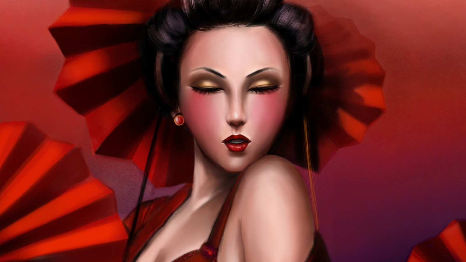 Das Geisha Wallpaper 1600x900