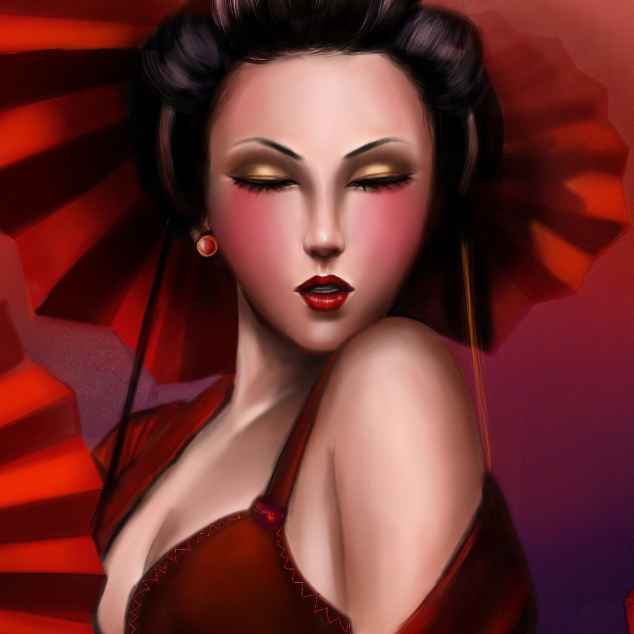 Das Geisha Wallpaper 2048x2048