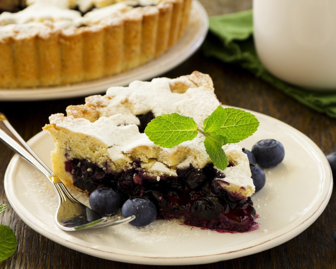 Обои Classic Blueberry Pie 1280x1024