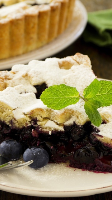 Classic Blueberry Pie wallpaper 360x640