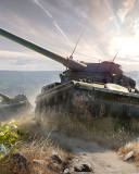 World of Tanks, French tank AMX 13 wallpaper 128x160
