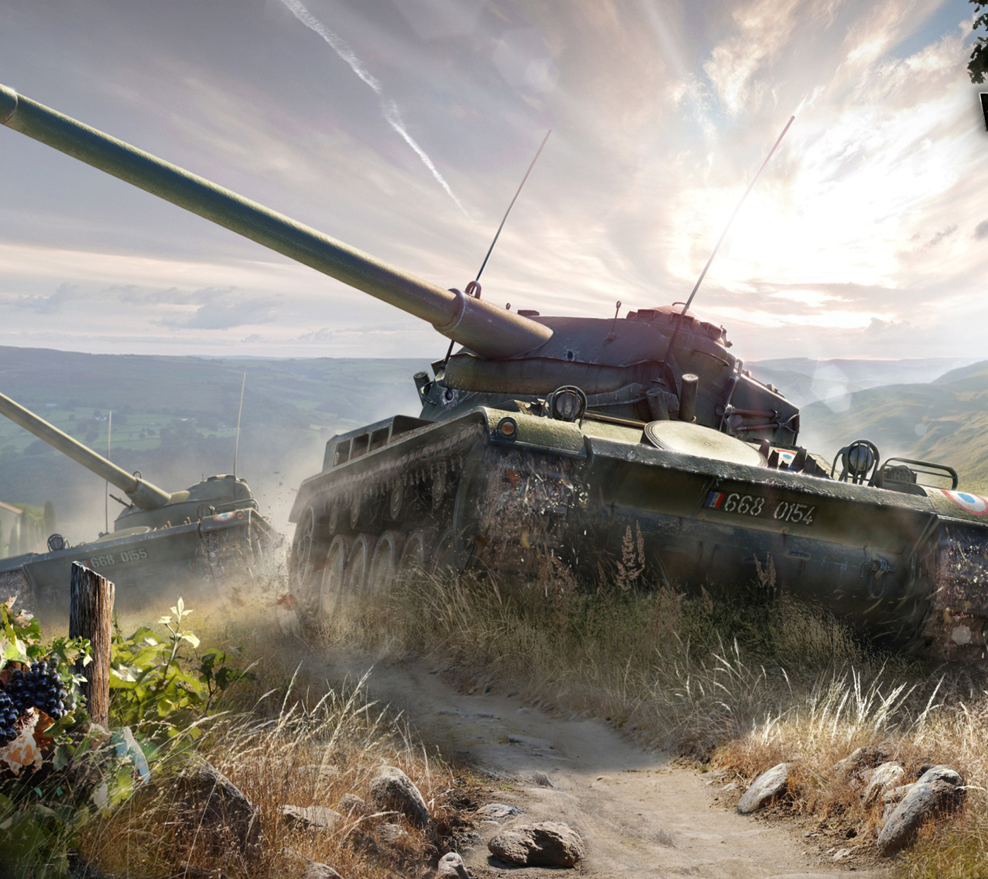 Fondo de pantalla World of Tanks, French tank AMX 13 1440x1280