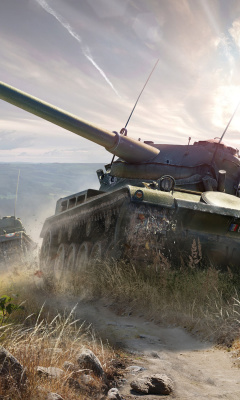 Fondo de pantalla World of Tanks, French tank AMX 13 240x400