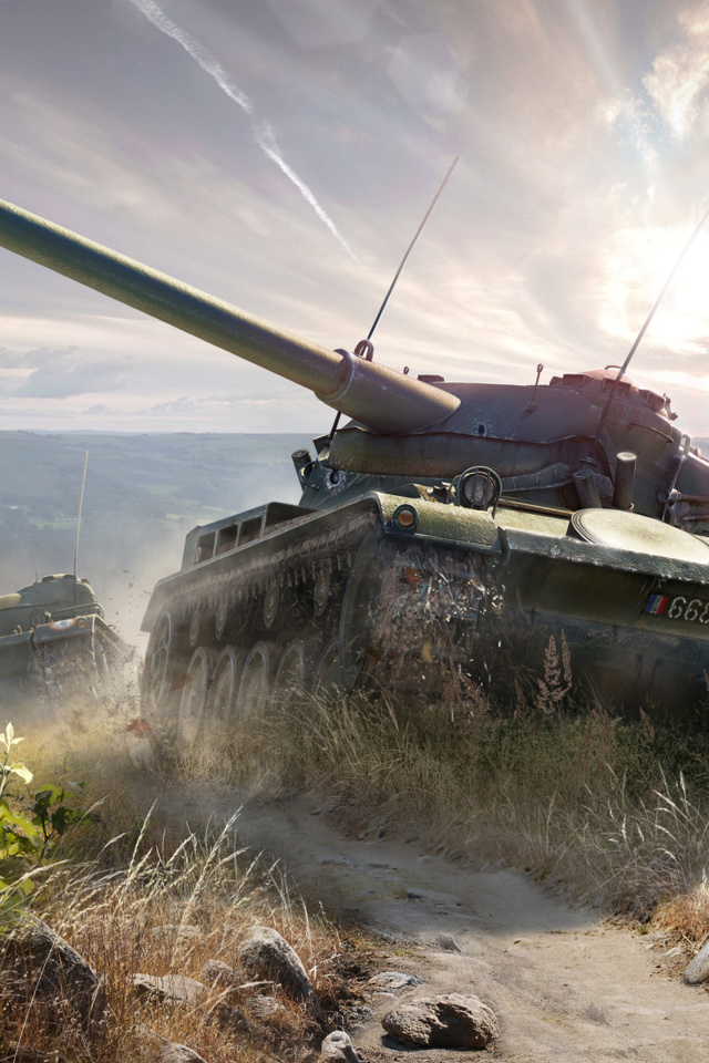 World of Tanks, French tank AMX 13 screenshot #1 640x960