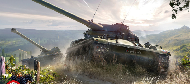 World of Tanks, French tank AMX 13 screenshot #1 720x320