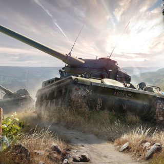 Обои World of Tanks, French tank AMX 13 на iPad Air