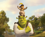 Screenshot №1 pro téma Shrek Donkey Puss In Boots 176x144