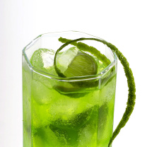 Green Cocktail with Lime wallpaper 208x208