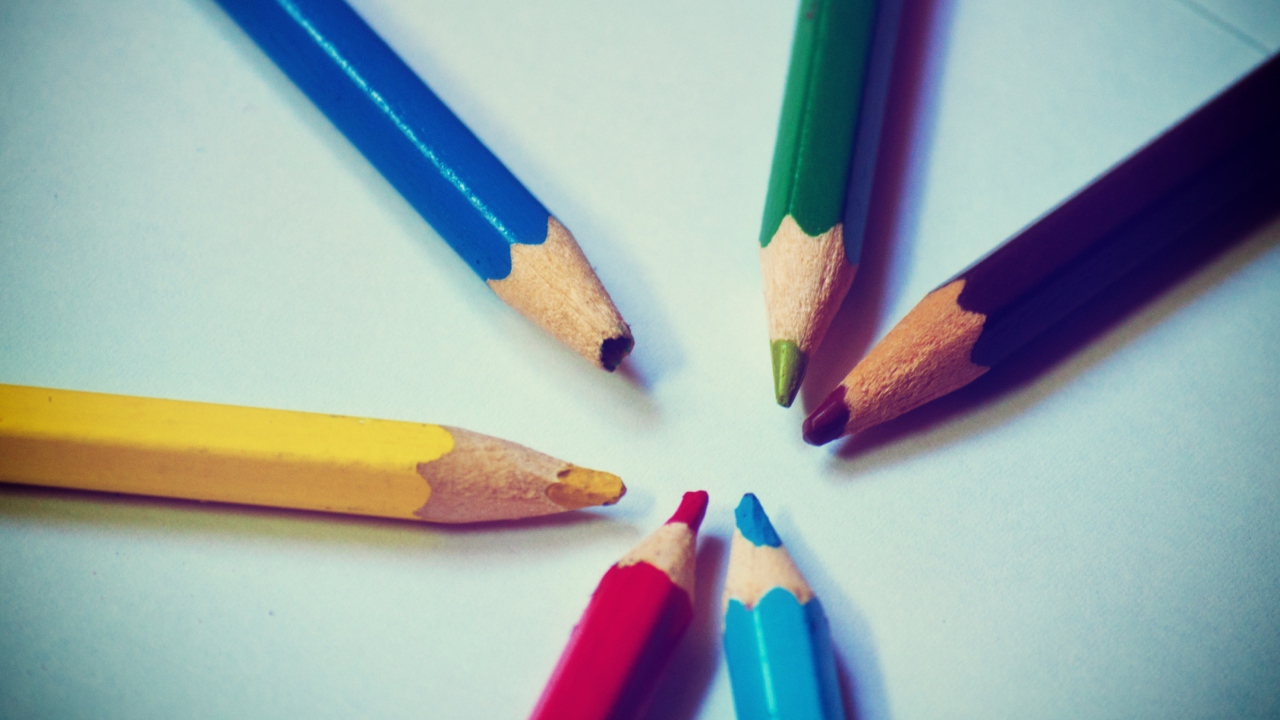 Das Colorful Pencils Wallpaper 1280x720