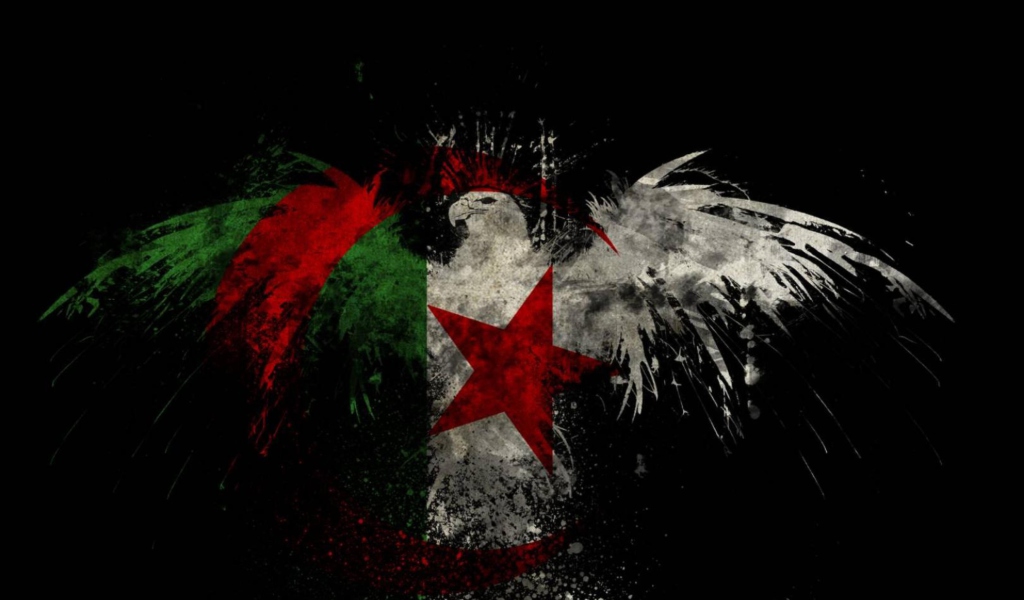 Das Algerian Flag Wallpaper 1024x600