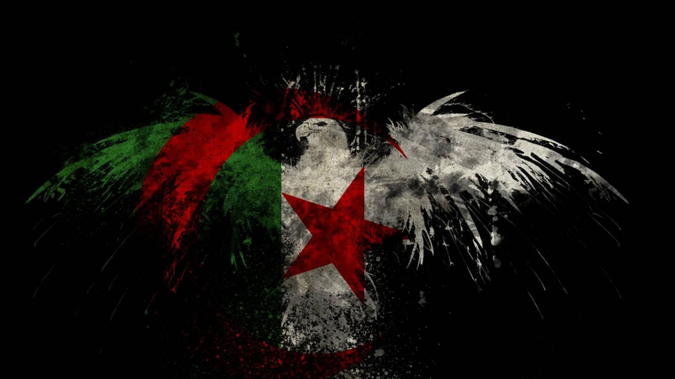 Das Algerian Flag Wallpaper 1366x768