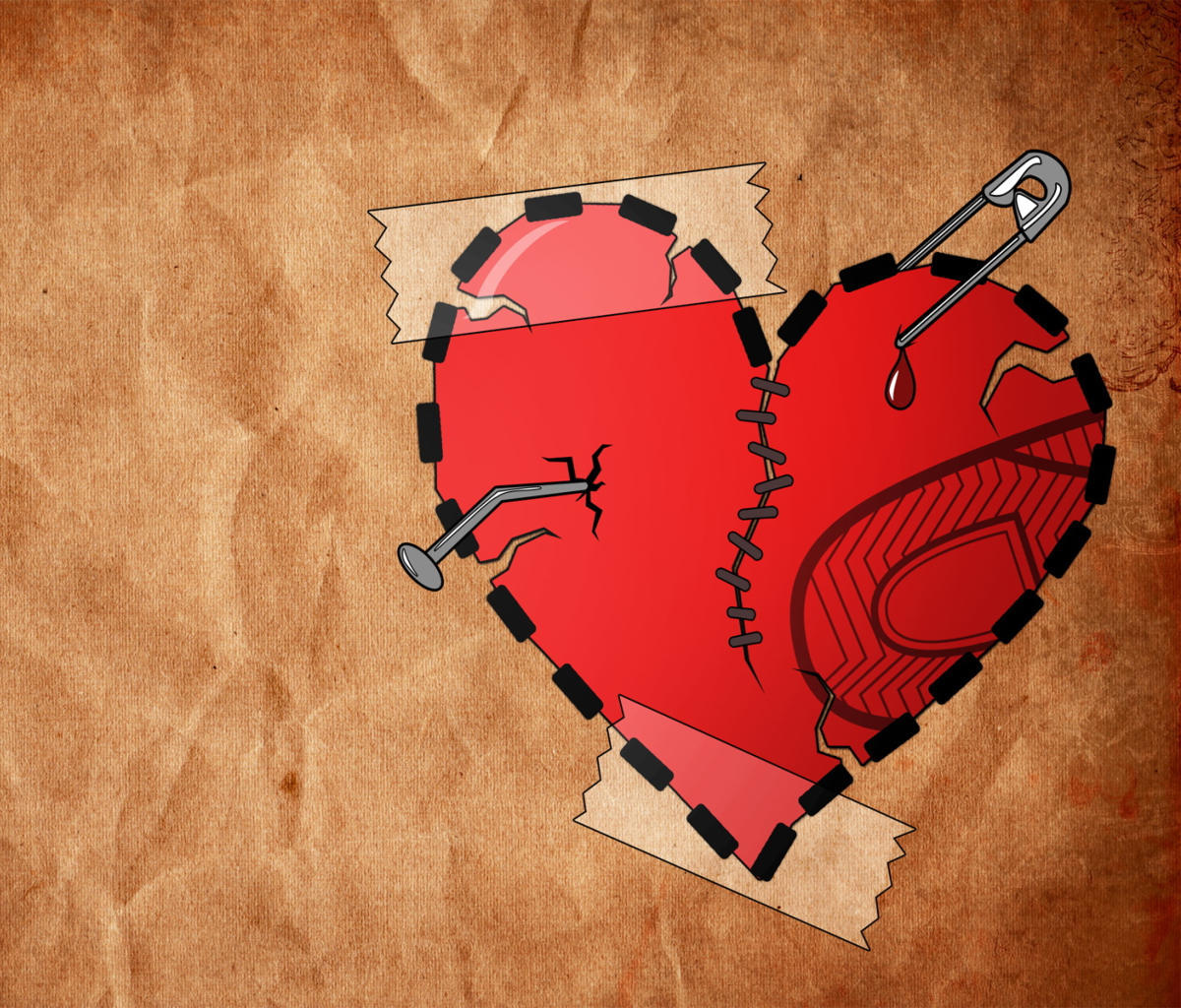 Обои Broken Heart 1200x1024