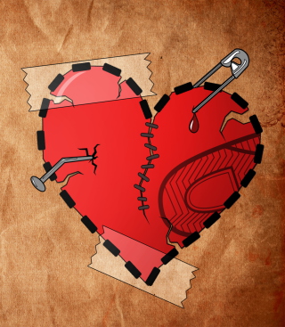 Kostenloses Broken Heart Wallpaper für 240x320