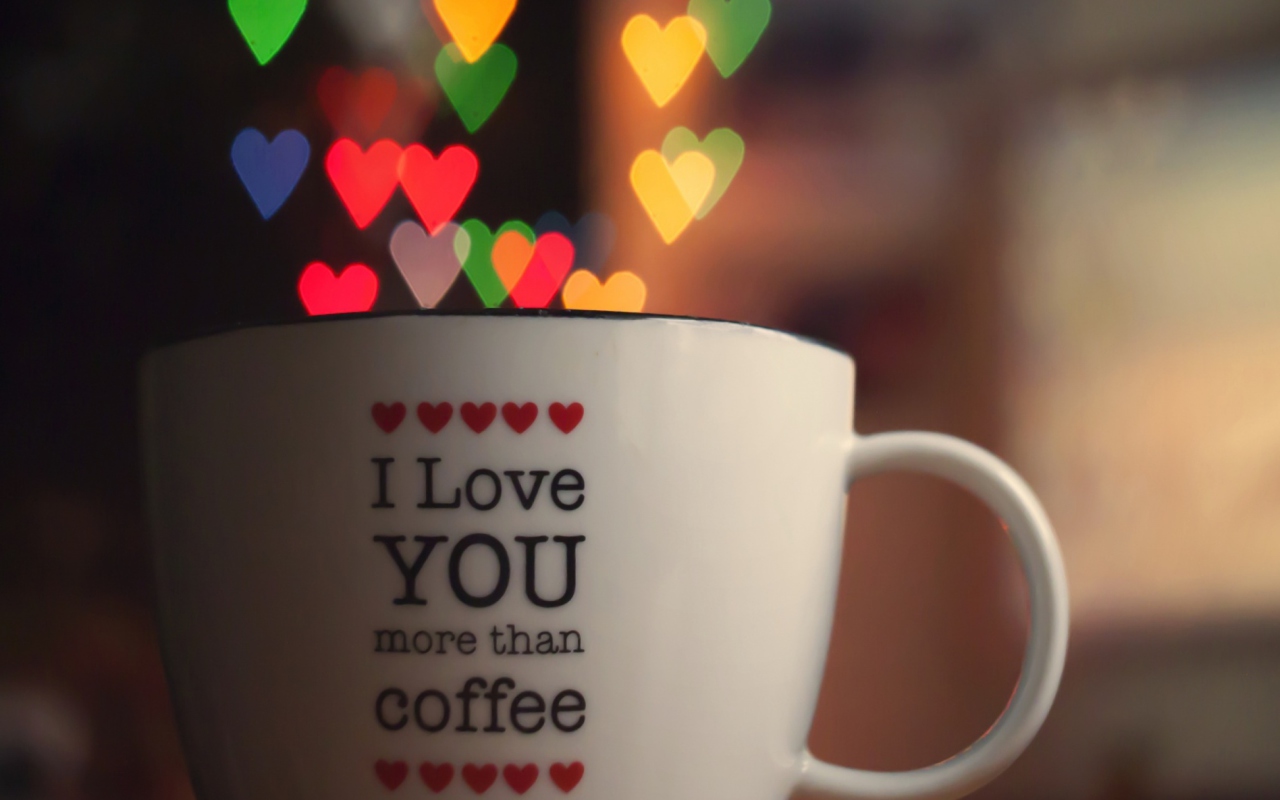 I Love You More Than Coffee wallpaper 1280x800