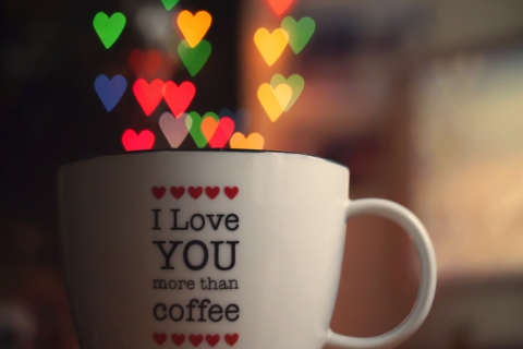 Fondo de pantalla I Love You More Than Coffee 480x320