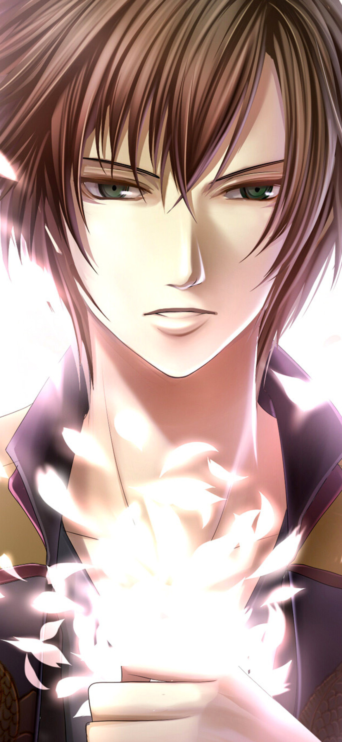 Chikage Kazama from Hakuouki wallpaper 1170x2532