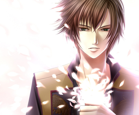 Chikage Kazama from Hakuouki wallpaper 480x400