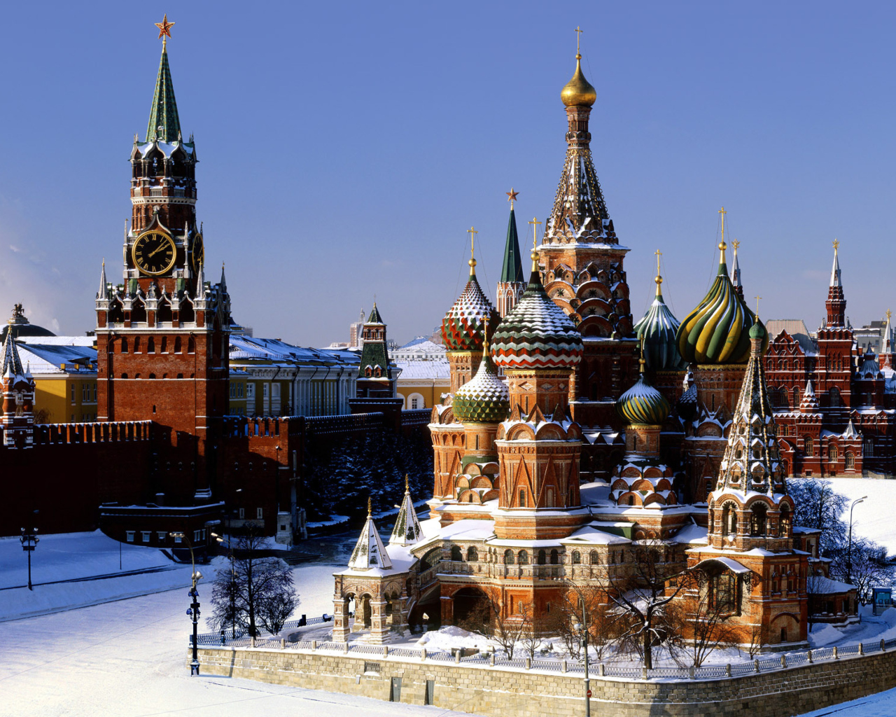 Das Kremlin Moscow Wallpaper 1280x1024